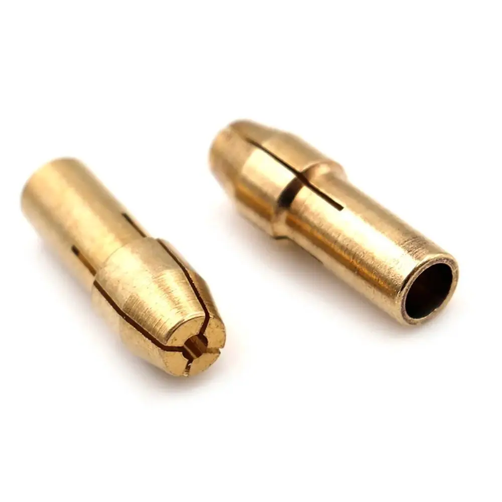 10Pcs New 4.8mm Shank Mini Drill Chucks Brass 0.5mm-3.2mm Chuck Adapter Metal Drill Chucks Collet For Dremel view 2