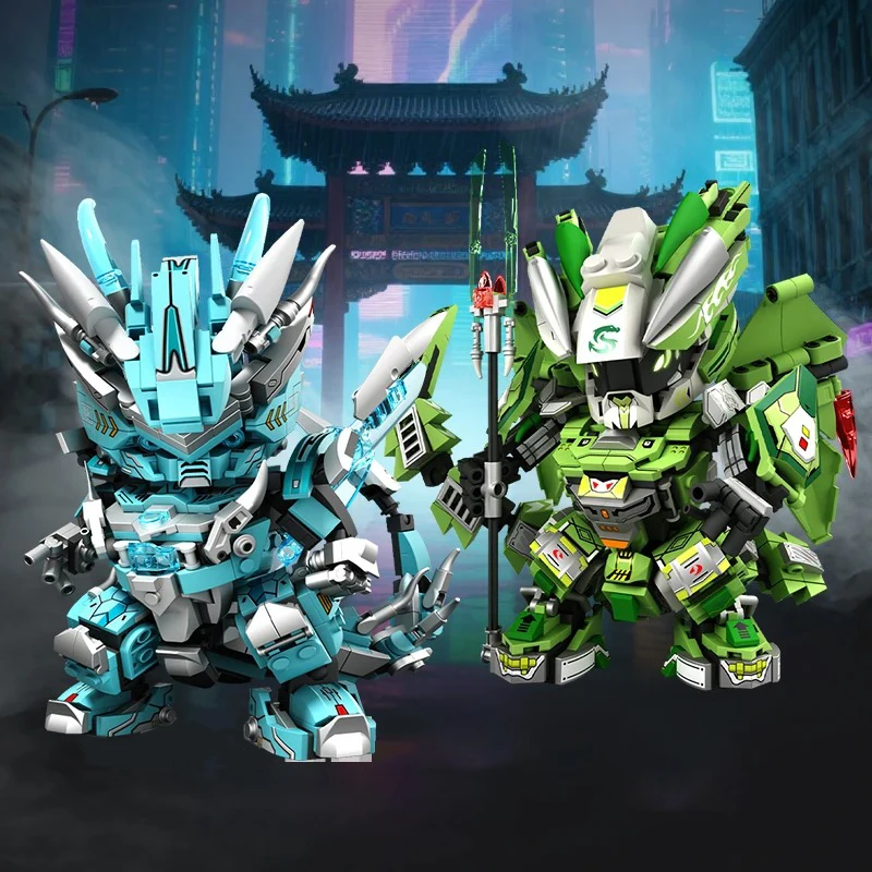 

MEIZHI Dragon Robot Building Kit 2IN1 Mecha Snake Warrior MOC Bricks Model Action Figure Blocks Toys Adult Kids Gift