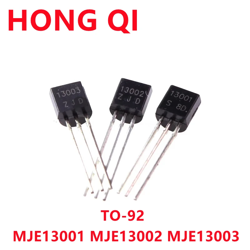 50PCS MJE13003 MJE13002 MJE13001 TO92 NPN High Voltage Transistor Inline Transistor13001 13002 13003 NEW TO-92