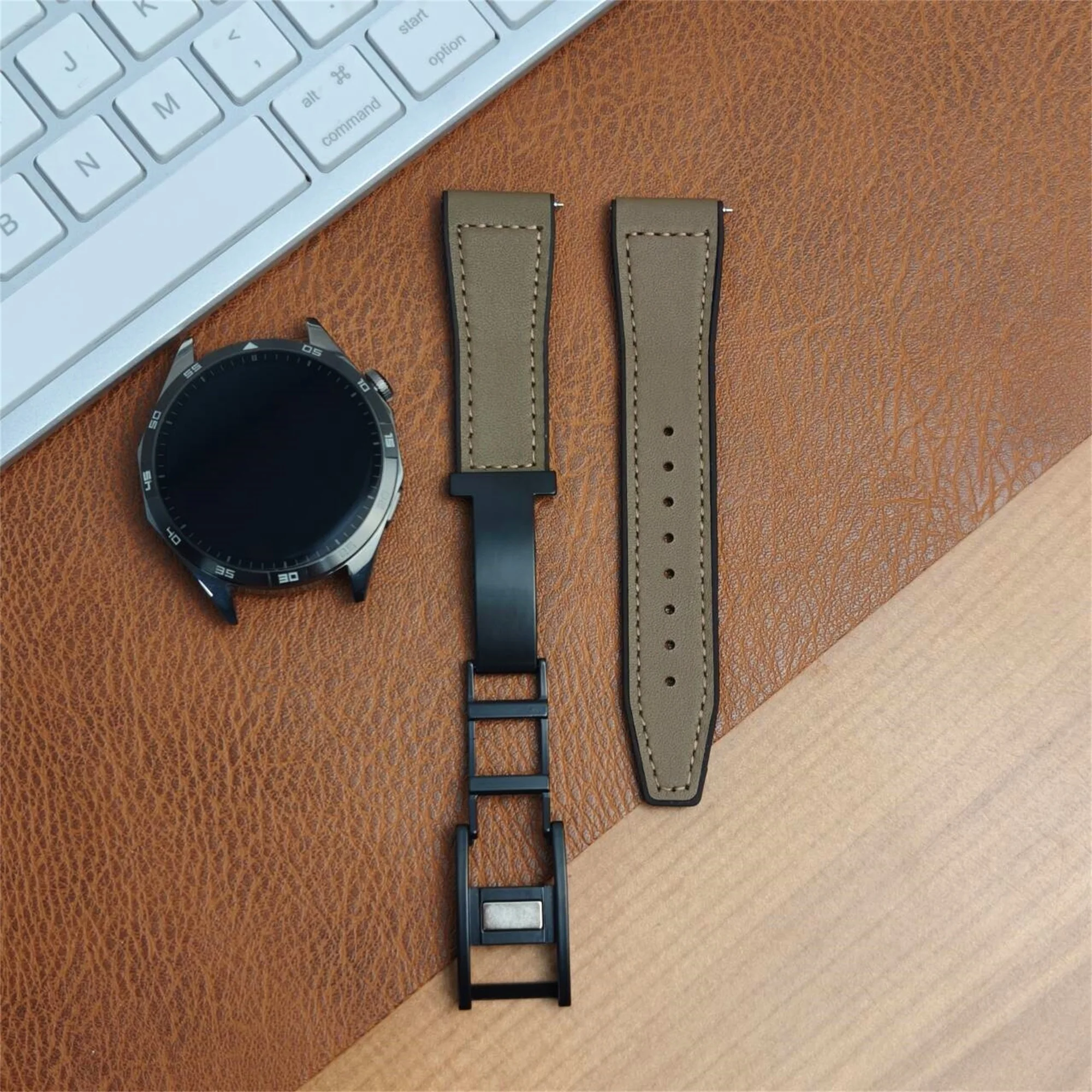 22mm Leather + Silicone Strap For Xiaomi Watch 2 Pro Magnetic Watch Band Bracelet For Xiaomi Mi Watch Color 2 S3 S2 46mm S1 Pro