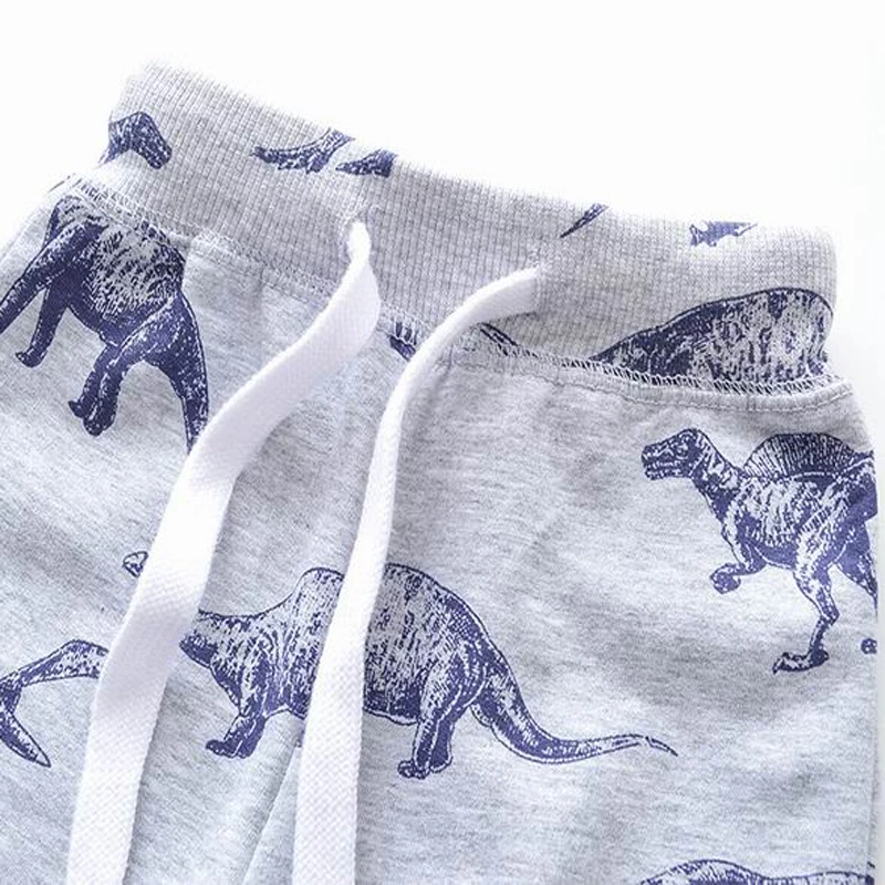 Little maven Kids Autumn Clothes Boys Spring Children Full Length Pants Cotton Cartoon Dinosaurs Trouser Baby Boys Clothes