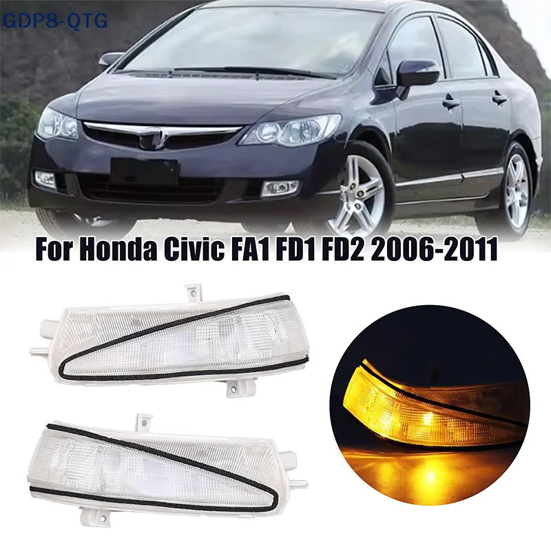 

Car Accessories Car LED Rearview Mirror Lights Mirror Signal Side Mirror Turn Signal Lamp For Civic FA1 FD1 FD2 2006-2011
