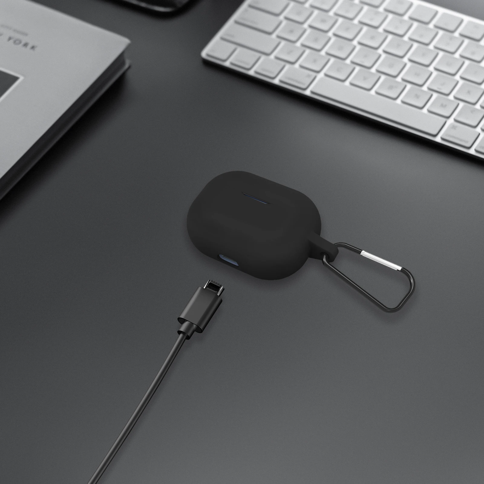 Geekria Case Cover silikon kompatibel dengan JBL Vibe 200TWS, Wave 200TWS, earbud True Wireless Beam,