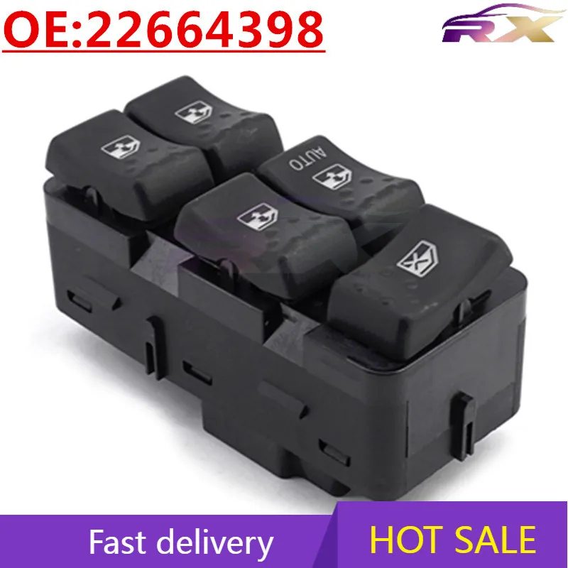 

OEM:22664398 Left Front Power Window Master Control Switch For Chevrolet/Buick