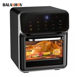 10 L Electric Air Fryer Large Capacity Convection Oven Deep Fryer Without Oil Kitchen 360°Baking Viewable Window Home Appliance