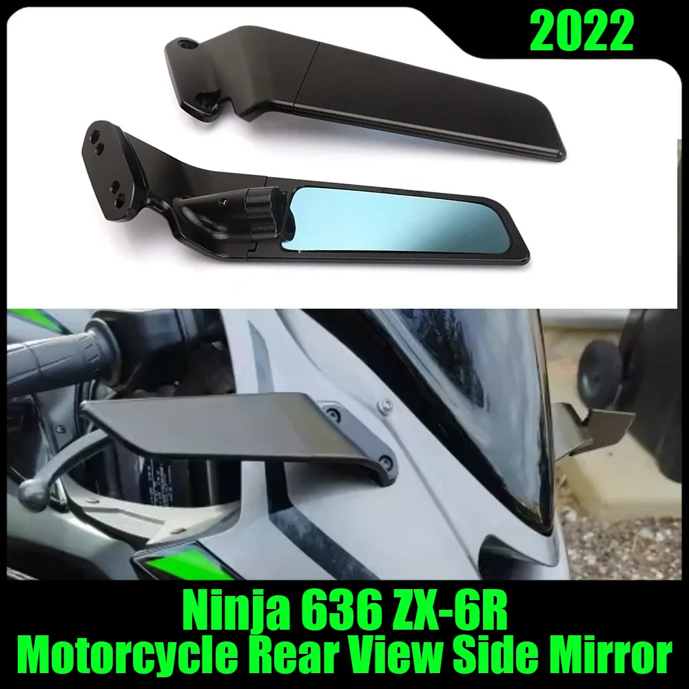 

2022 Ninja 636 ZX-6R CNC Mirror For Kawasaki Ninja636 ZX-6R Accessories Ninja 636 ZX6R Motorcycle Rear View Side Mirror