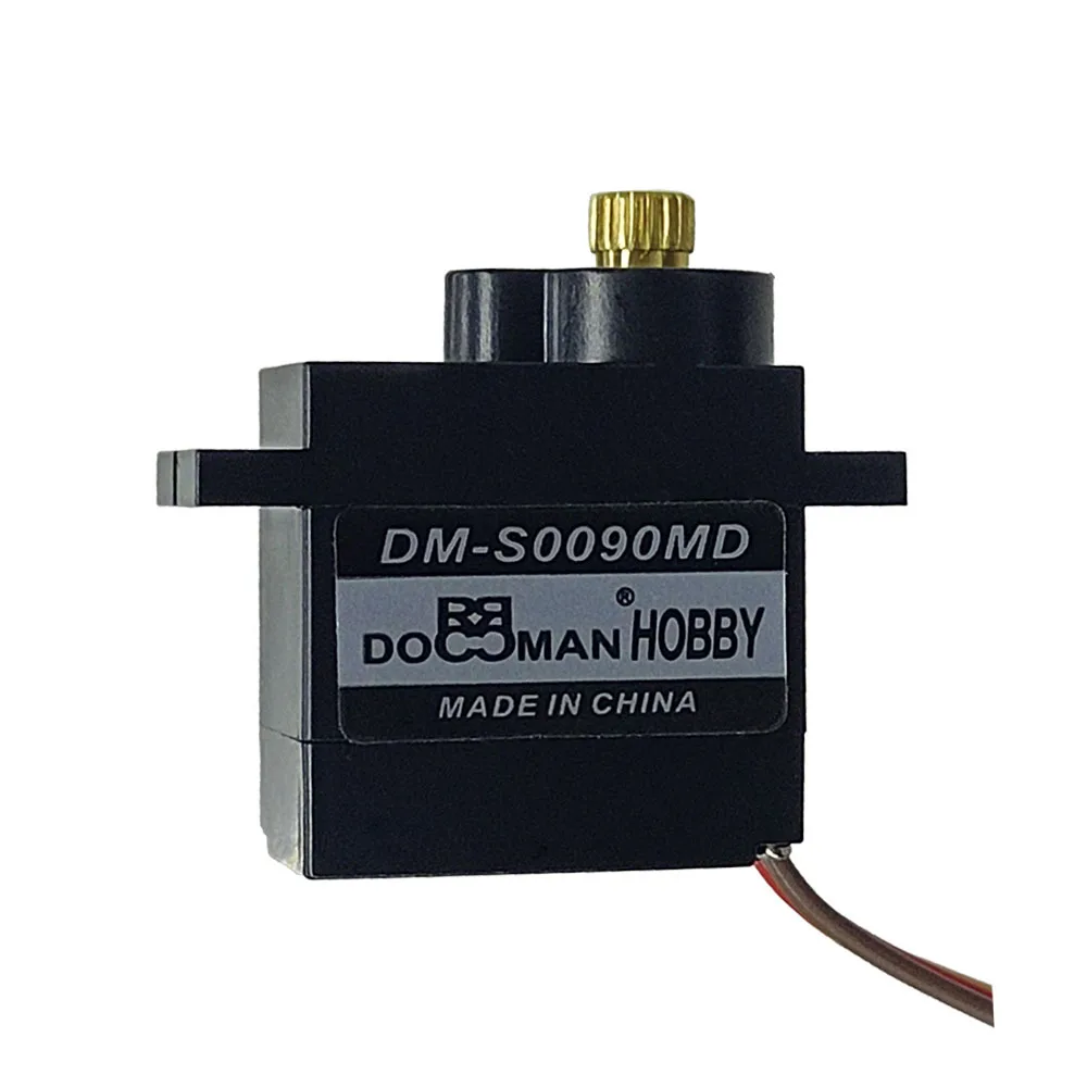 DM-S0090MD 9g servos motor metal engrenagem 180/270/360 graus servo motor digital adequado para robôs cardan acessórios