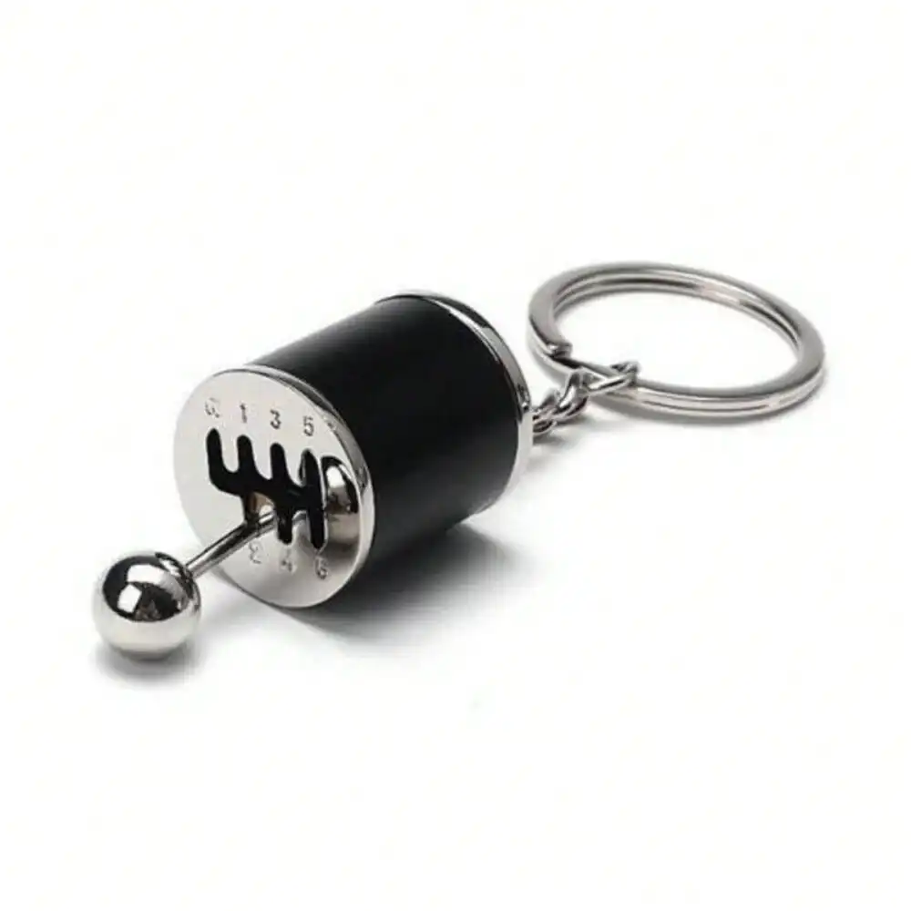 Mini Turbo Turbocharger Keychain Car-styling Keyring Gear Gearbox Pendant Keychain Stick Knobs Keyring Shift Metal Key Ring