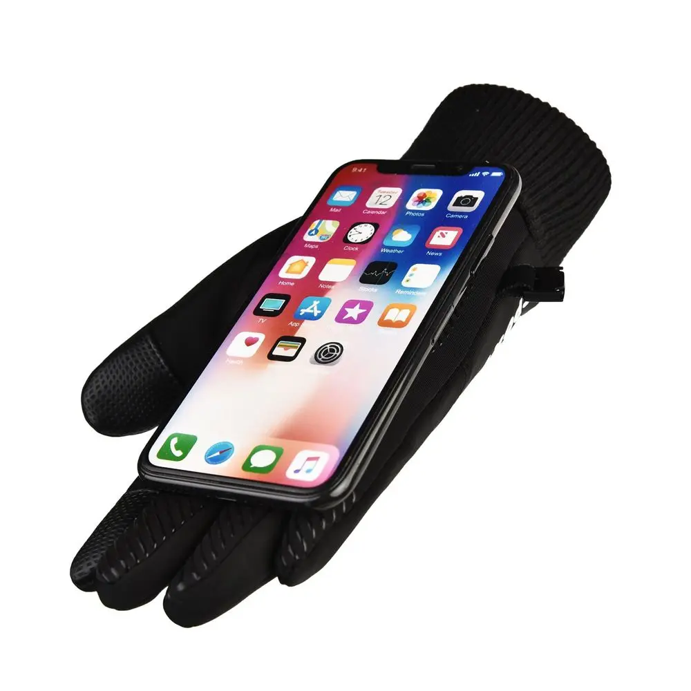 Warme winter touchscreen waterdicht hardlopen antislip herenhandschoenen fietsaccessoire sportwanten motorhandschoenen