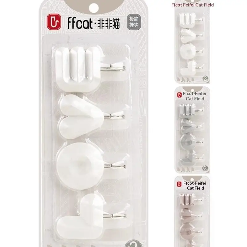 Self Adhesive LOVE Letter Wall Hooks 10lbs Max Load No Drilling Decorative Hook for Kitchen Utensil Hanging