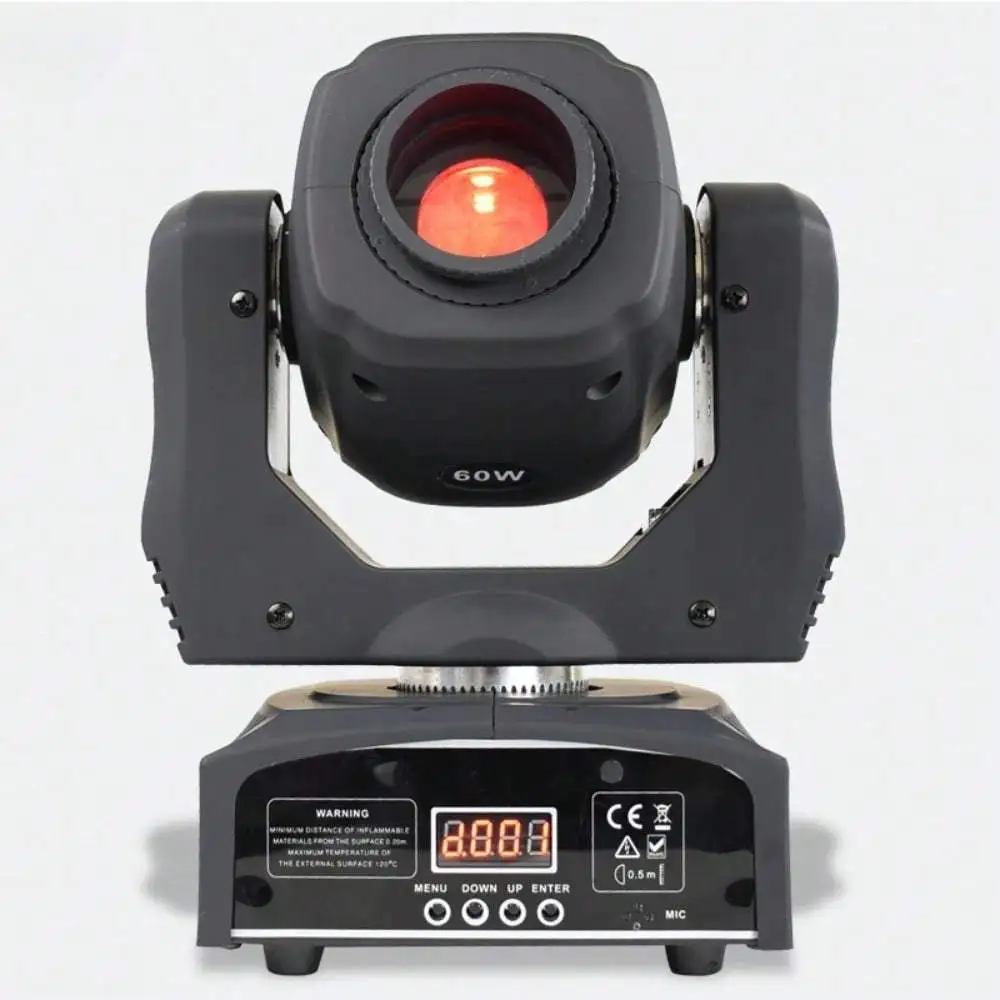 Moving Head 60W Led Spot Lights By Dmx Control Lyre Projector Mobile Good for Lighting Dj Party Lights