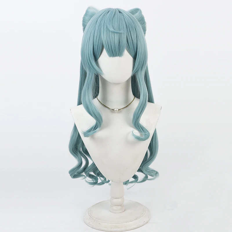 Game Genshin Impact Yumemizuki Mizuki Cosplay Pruik Yumemizuki Mizuki Lange Pruik Voor Comicon Hallowmas Party Volwassen Vrouwen Mannen