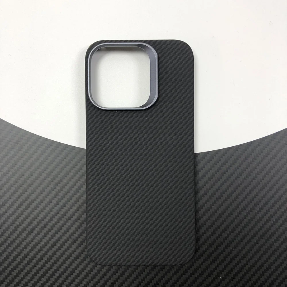 

Phone black case for Apple iPhone 15 Pro ip15 ip15pro ip 15 Kevlar real Aramid Carbon Fiber case Magnetic Wireless charging