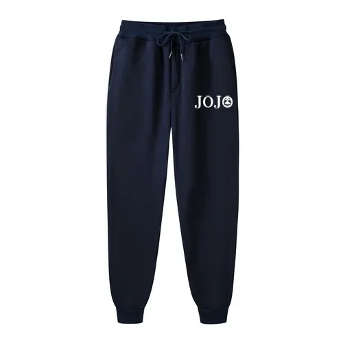 2026 Herren JOJO Anime Grafik-Print Jogginghose Graue Lässige Trainingshose mit Elastischem Kordelzug am Bund, Tailliertem Knöchel und Sportlichem Schnitt, Streetwear – Detail 13