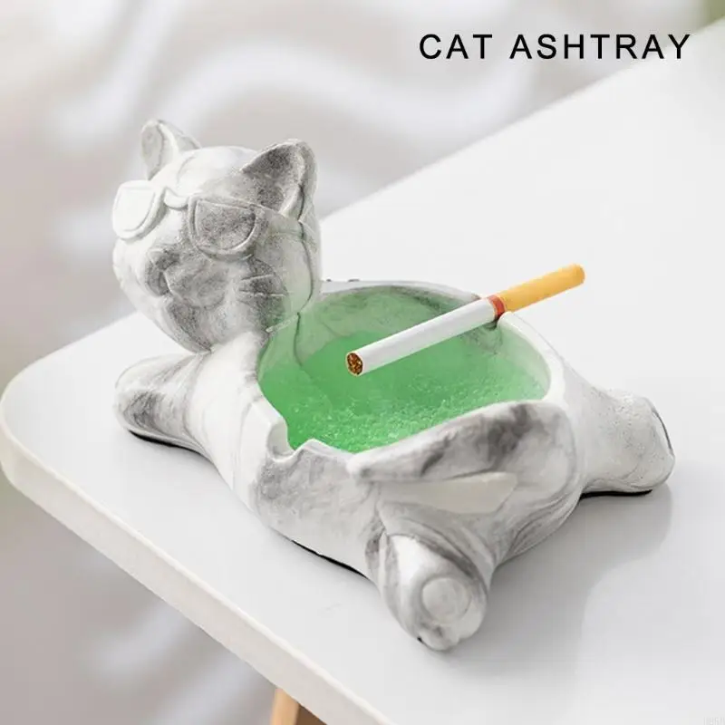 Lovely Pig Ashtray Smooth Surfaces,Slip Resistant Base Fortune Pig Ashes Holder Functionality for Adults B95B