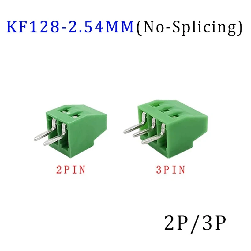 10Pcs KF-127/KF-128/KF129/KF301/KF-350 2Pin 3Pin Pitch 2.54/3.5/5.0/5.08mm Straight Pin PCB Terminal Block Wire Connector