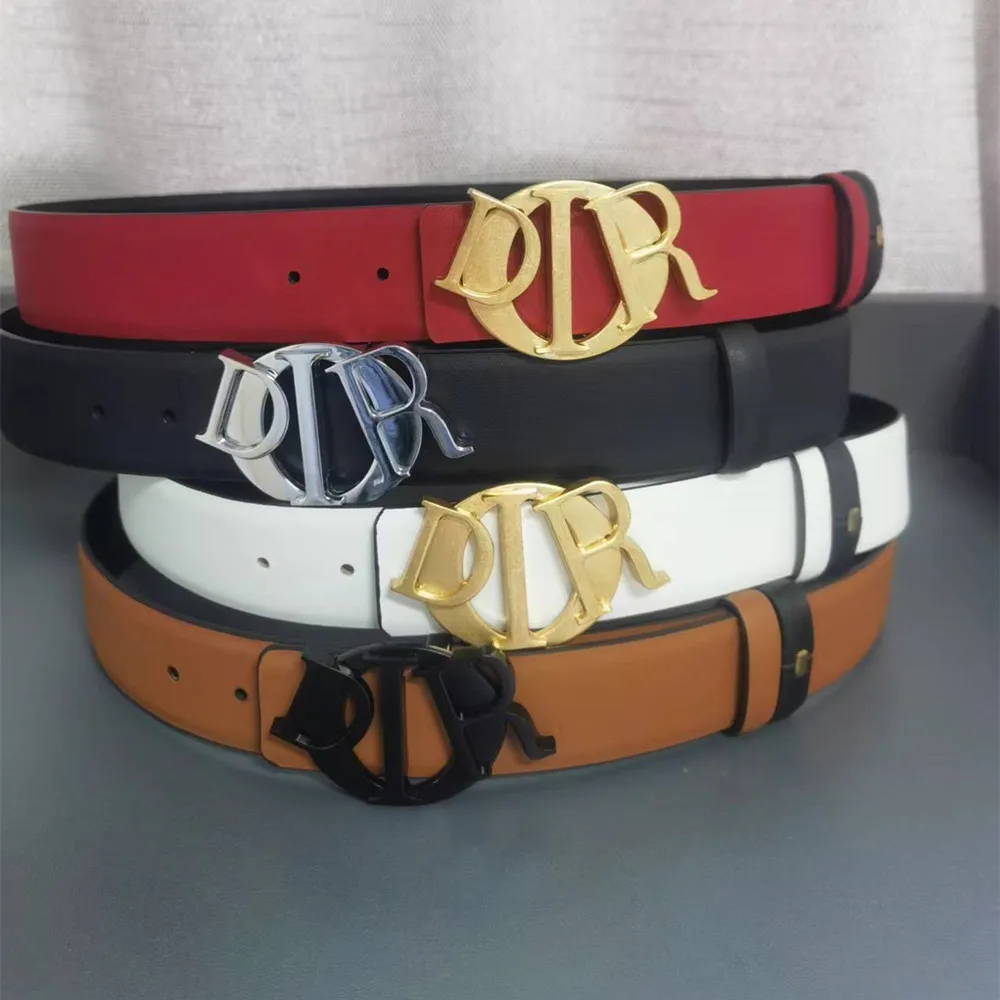 Wide 4cm Ladies Thin Belt Girls reversible Leather Designered Women Belts Buckle Dress Jeans Waistband Belt for women party belt