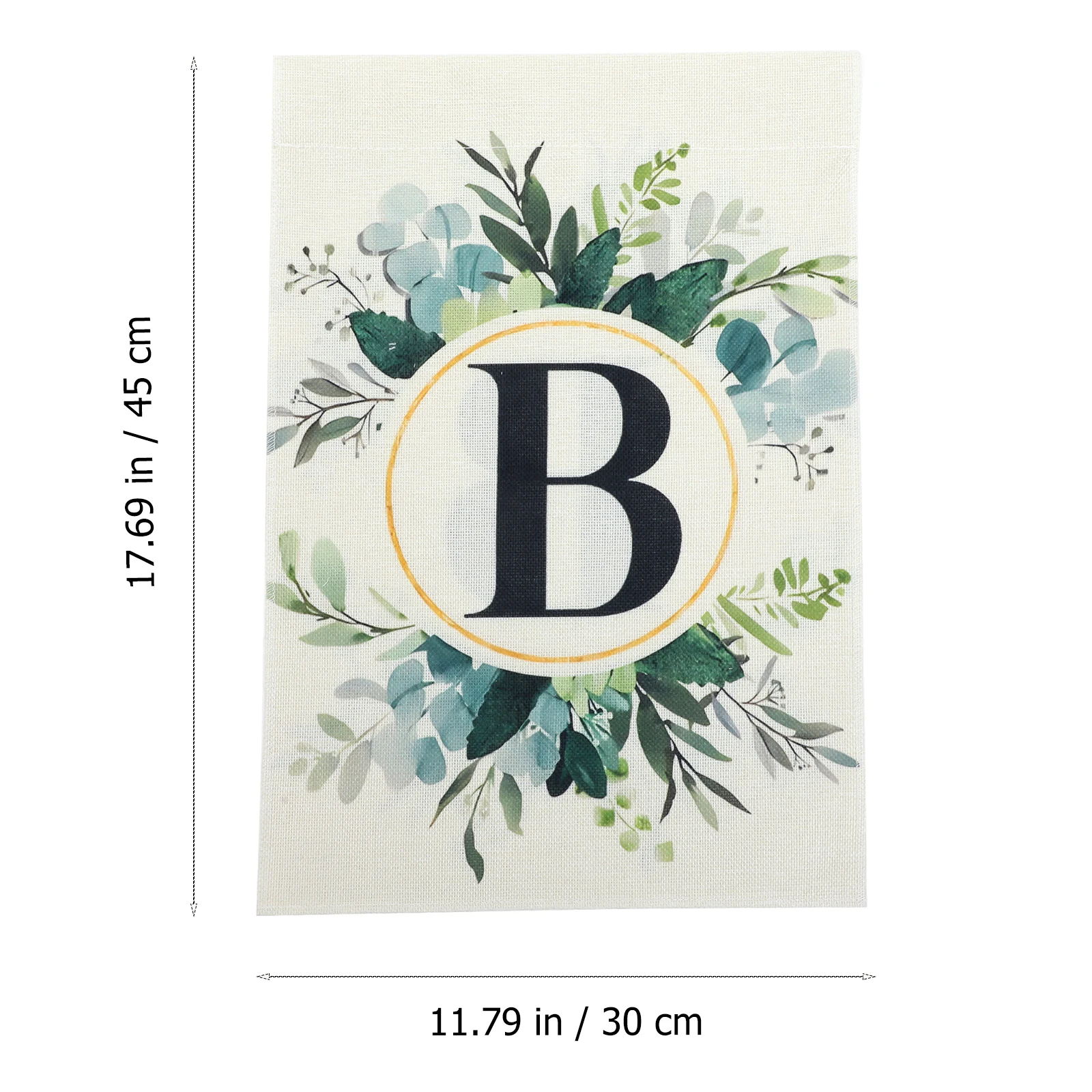 Plant Printed Flag Spring Farmhouse Letter B Garden Flag Decor Floral Pattern Letter Durable Outdoor Plants Banner