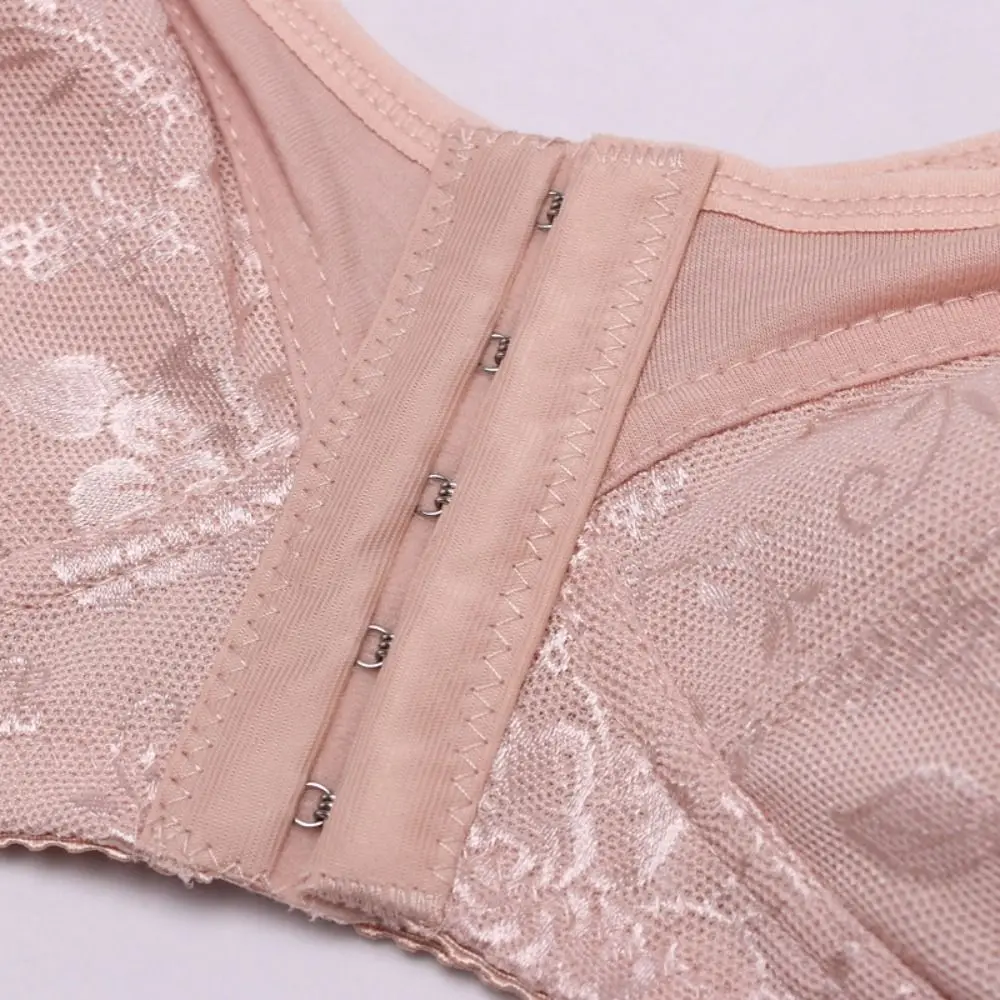 Soutien-gorge confortable en coton avec boutons sur le devant, fin, sans couture, pour personnes âgées, bretelles larges, intimes, sans fil, pour femmes