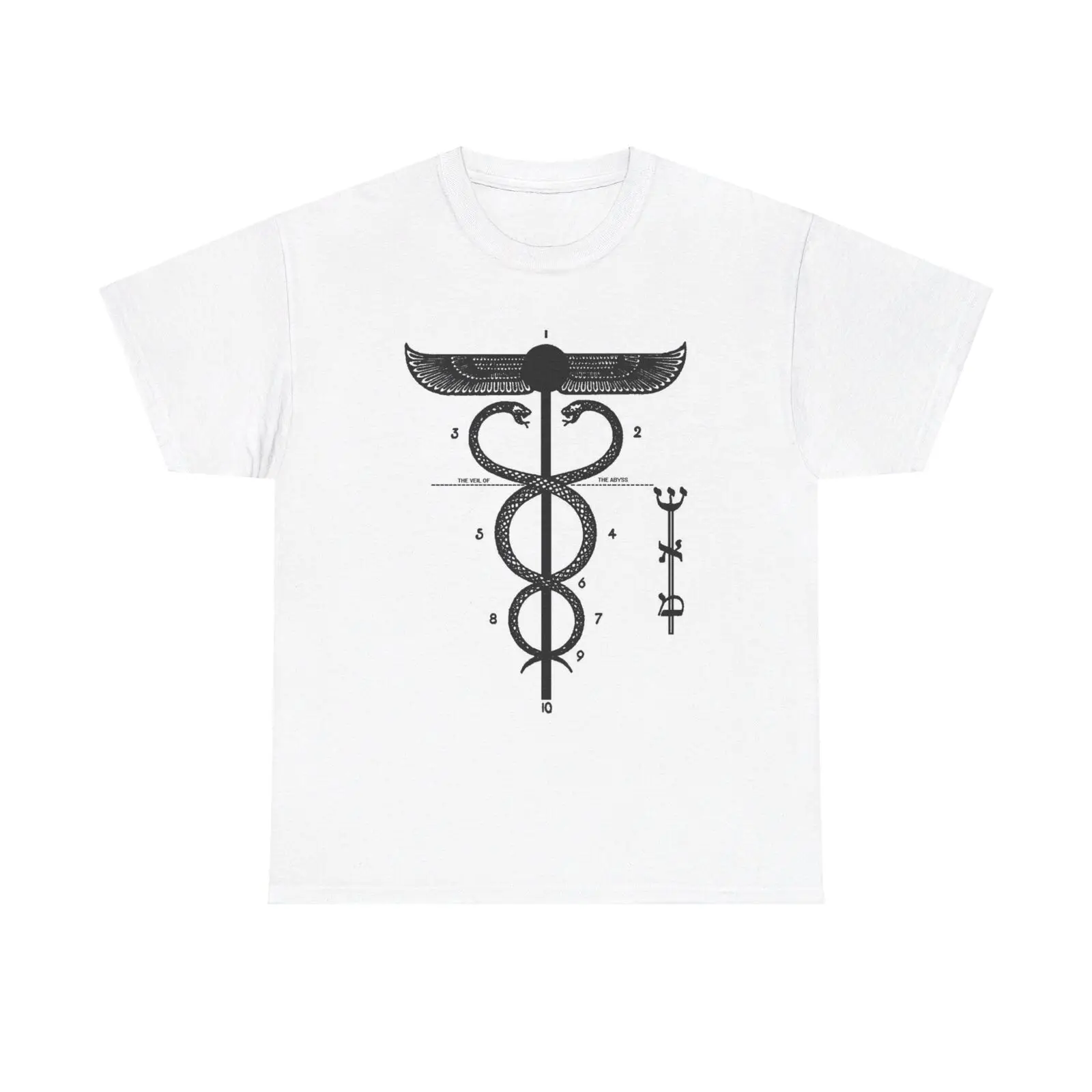 Ancient Caduceus T-Shirt - mercury kabbalah esoteric mystic symbolic serpent art