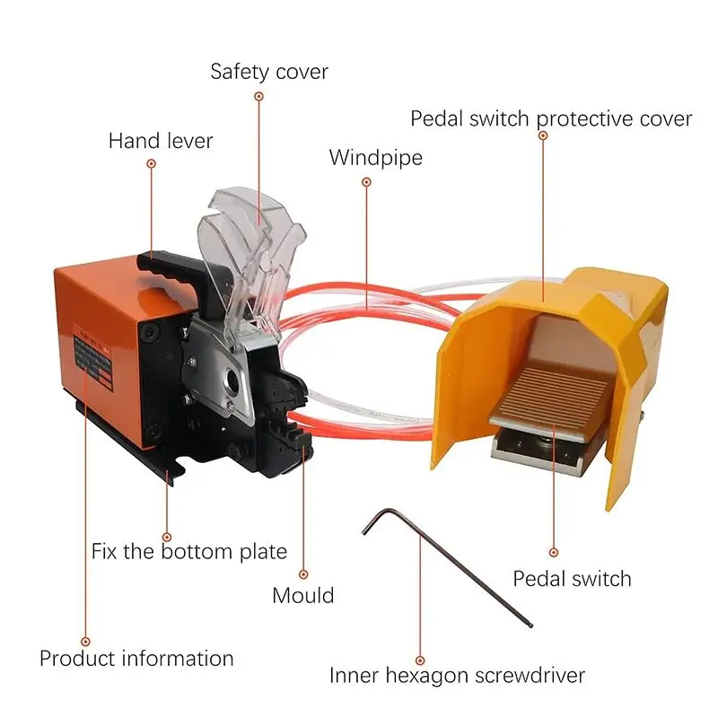 Small Pneumatic Am-10 Terminal Crimping Machine Cable Manufacturing Equipment/Pneumatic Crimp Tool Terminal Crimping Machine