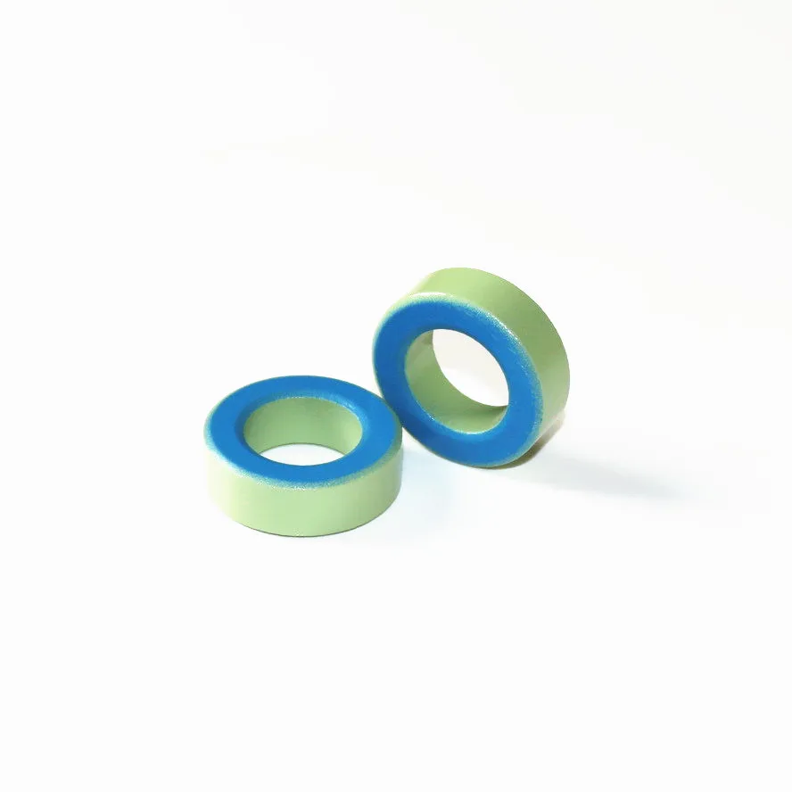 T130-52 Iron Ferrite Toroid Cores 33*20*11mm For Inductors Iron powder Core  Blue Green Ring