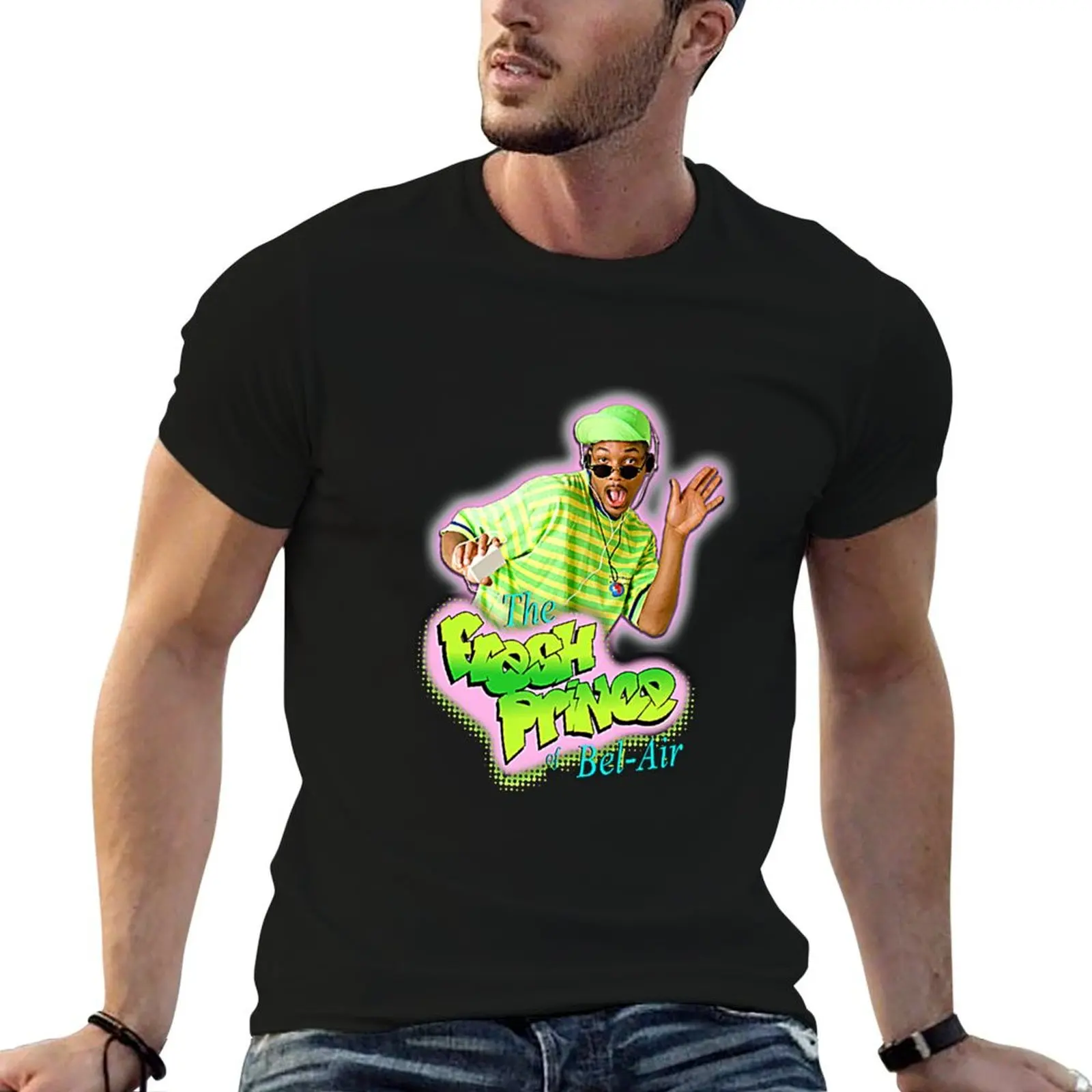 Camiseta Fresh Prince Of Bel Air, camisetas para hombre, camisetas de algodón, camisetas de alta calidad para hombre, paquete de camisetas blancas