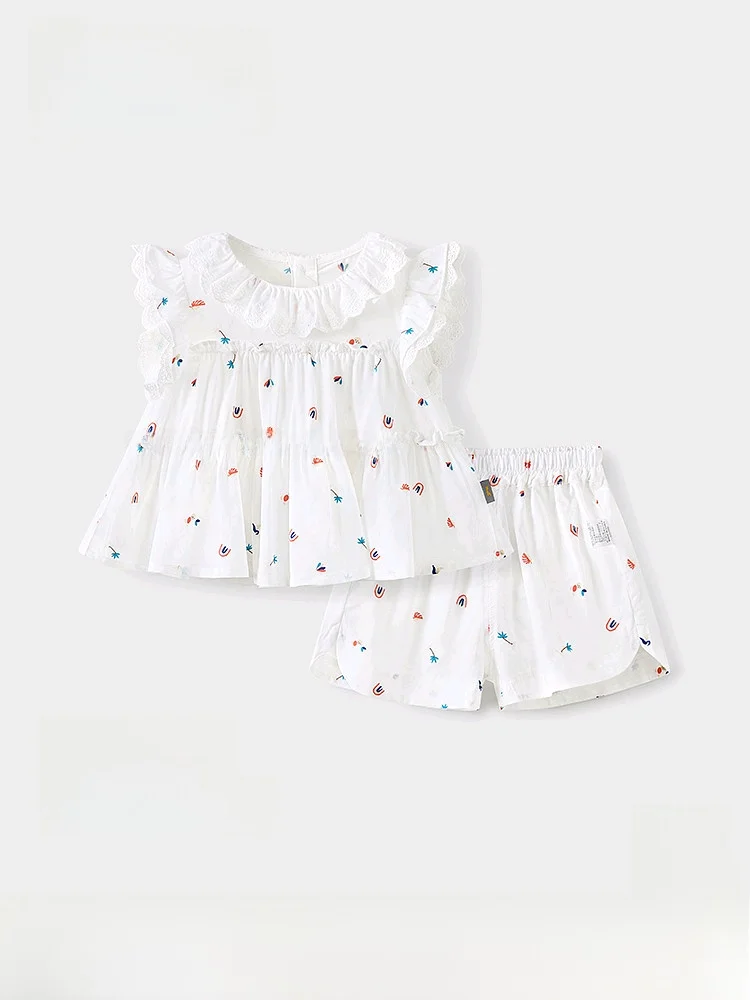 ensemble-de-tenue-d'ete-pour-filles-chemise-style-baby-doll-gilet-a-manches-courtes-et-short-melange-de-coton-fin-vetements-confortables-et-respirants-pour
