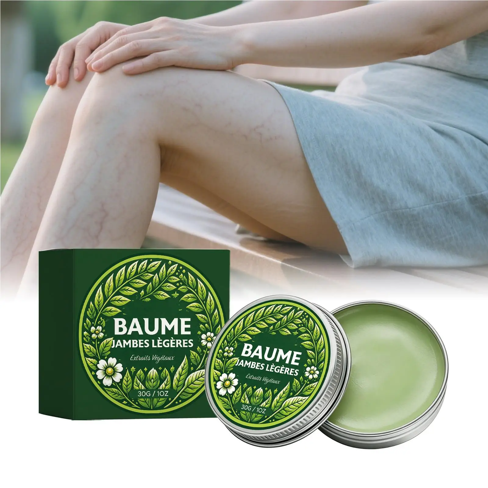 Leg Cream 30g Natural Moisturizing Discomfort Care Butter Body Massage Butter for Women Mother Dad Husband Wife Grandparent