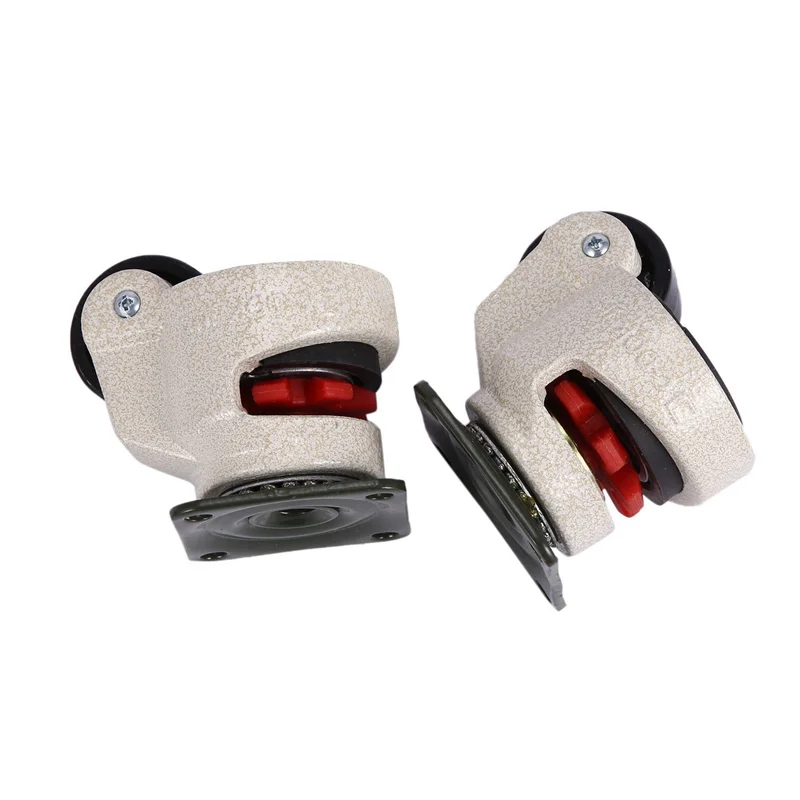 AA19 12 Pcs 개폐식 레벨링 캐스터 산업용 기계 회전 캐스터 캐스터 휠 사무실 의자 트롤리 220Lbs