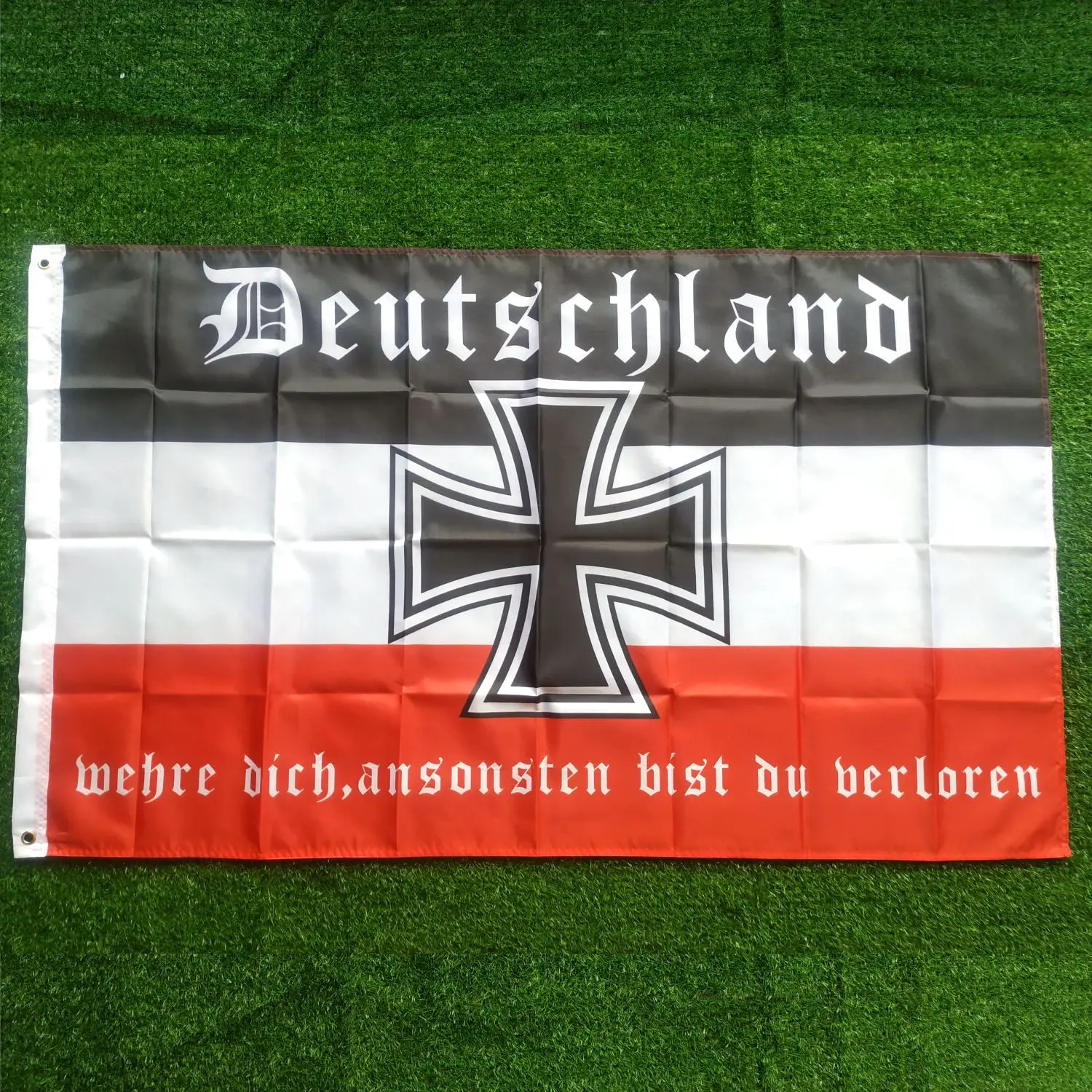 Fahne Flagge Deutsches Reich Deutschland wehre dich - Multiple sizes to choose from 90 x 150 cm 3x5ft Double Sided Printing Bann