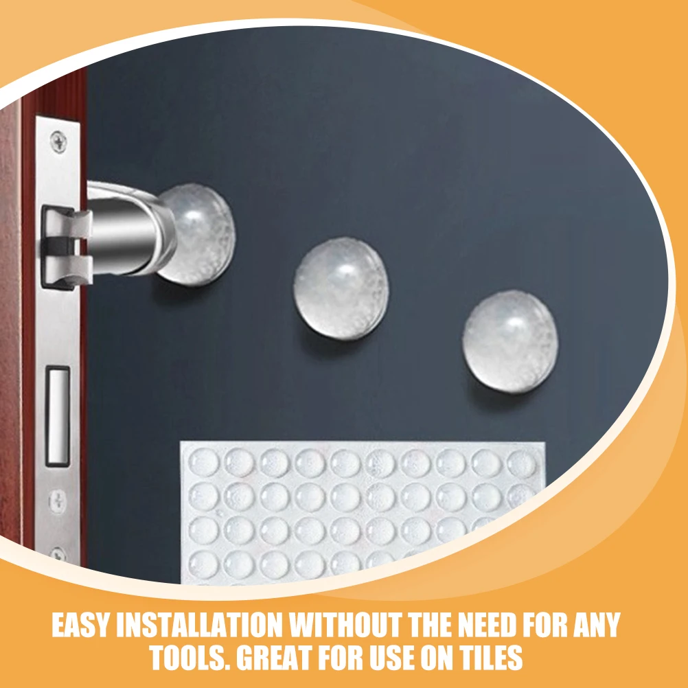 منصات مصد الخزانة سيليكون واضح المضادة للاهتزاز للأبواب أدراج خزانة أثاث مصدات الباب سدادات الأدراج واضحة #1