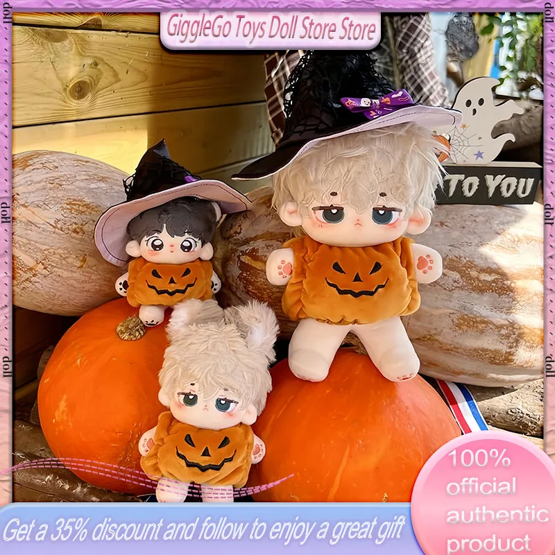 

New Baby Clothes 10cm 20cm 15cm Pumpkin Jumpsuit Halloween Hat Original All Dolls Universal Diy Clothes Holiday Limited Edition