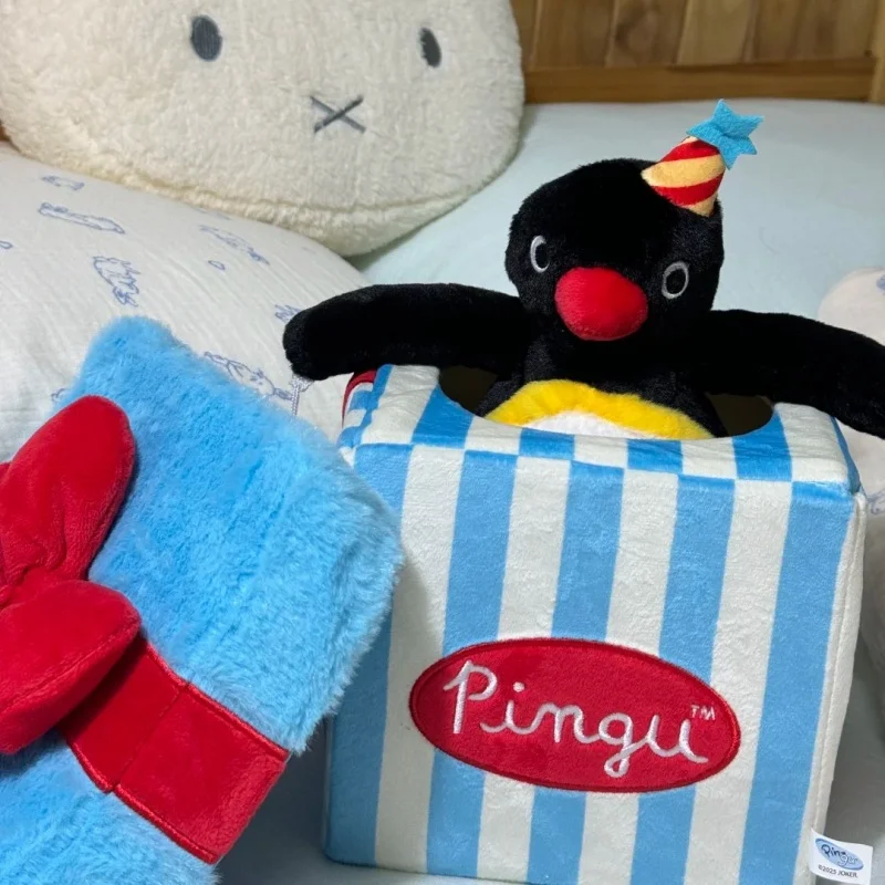 Neue Kawaii Pingu Überraschung Geschenk Box Puppe Für Kinder Geburtstag Anime Peripherie Pingu Spielzeug Desktop Ornamente Puppen Spielzeug Geschenke