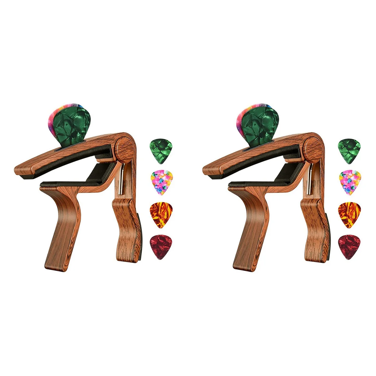 كابو جيتار A71P 2X مع حامل اختيار و8 اختيارات جيتار للجيتار الكهربائي الصوتي القيثارة مندولين البانجو #1