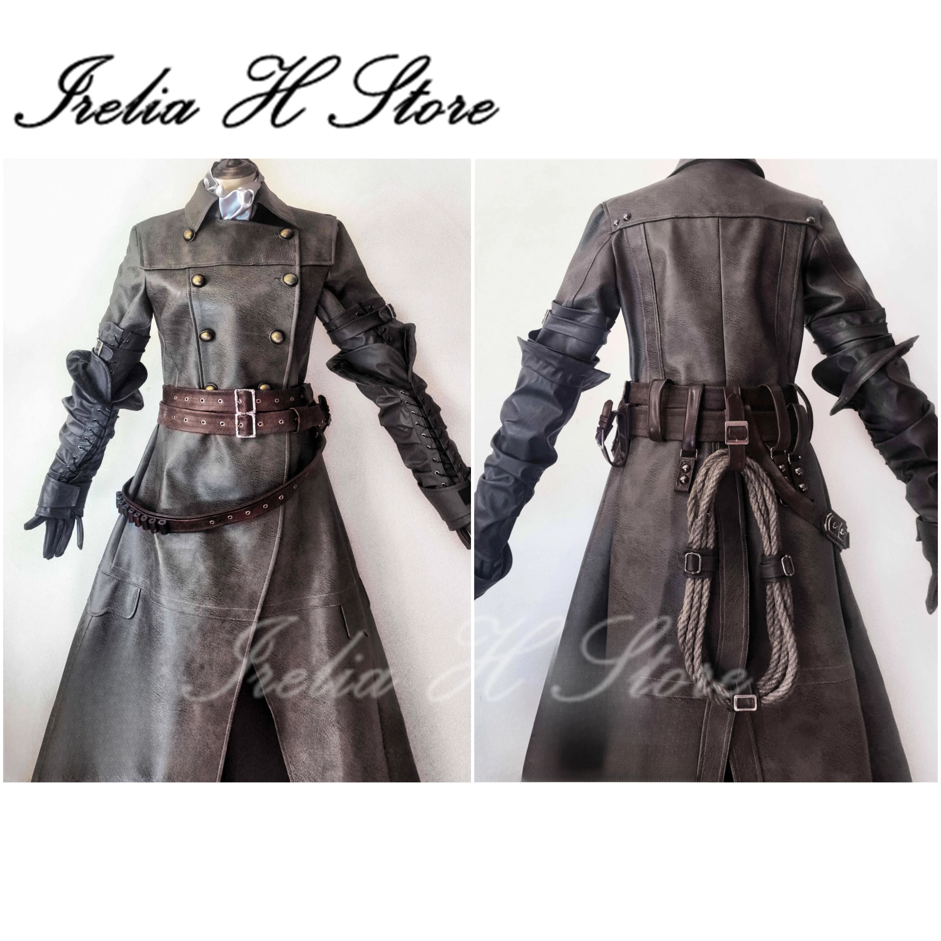 

Irelia H Store Bloodborne Gecco Cosplay Costume for man hunter outfit Custom size made