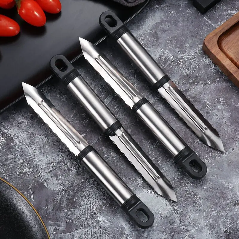 Stainless Steel Peeling Knife Fruit Peeler Household Fruit and Vegetable Melon and Fruit Planer Fruit Knife Peeler