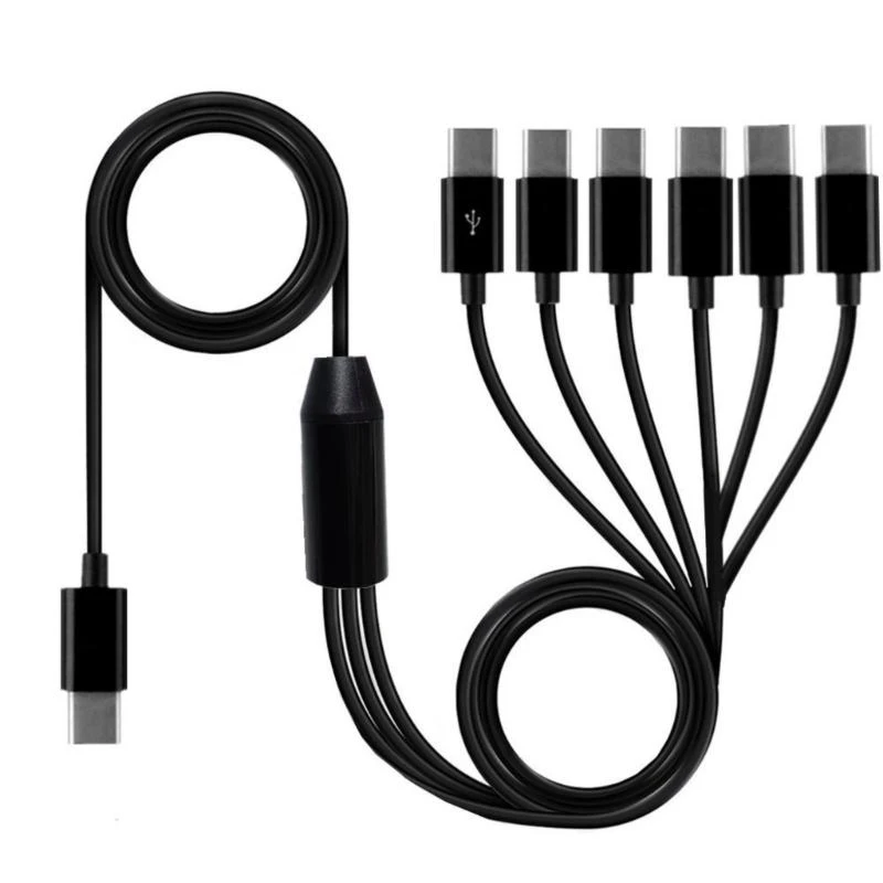USB C Splitter Cable Multi USB C to USB C Cable 2/4/6 Type C Male Charger Cable for Android Samsung Tablet and TypeC Device