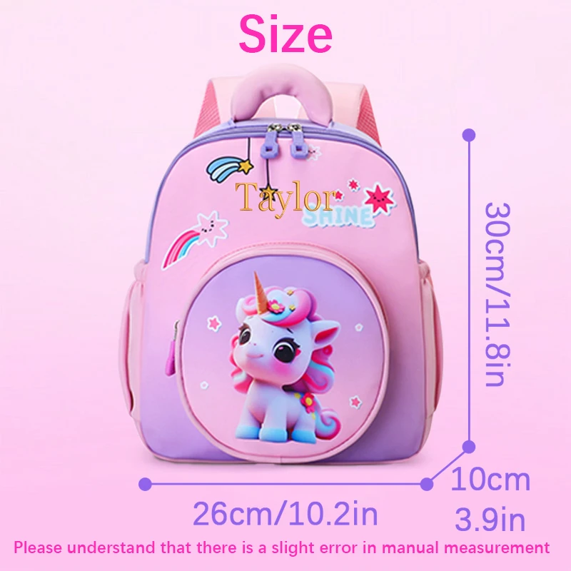 Embroidered Custom-Cartoon Cute Pet Print Design Unicorn Mermaid Dinosaur Astronaut Backpack, Casual Backpack, Extremely Cute!