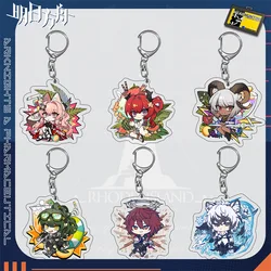 Hot Game Tomorrow’s Ark Arknights Amiya Myrtle Exusiai Skadi SilverAsh Kal'tsit Figures Acrylic Keychains Pendant Car Fans Gifts