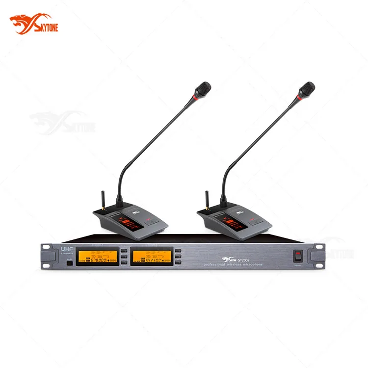 

GT2002/S903 2-Channels Gooseneck Microphone Conference Wireless Microphone System