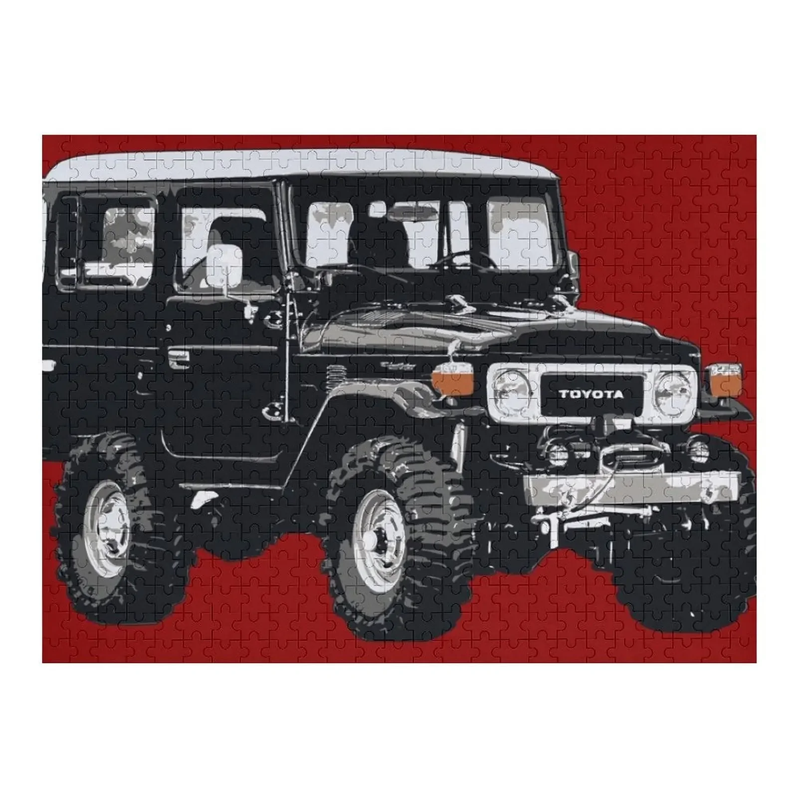 

Land Cruiser FJ40 4x4 (на красном) пазл, игрушки для малышей, Детская игра, деревянный Декор на заказ, картины, пазл