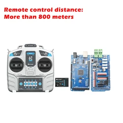 Arduino-リモートコントロールロボットタンク,リモートコントロールカーモーター,スマートメカナムホイール,DIYパーツ,800m