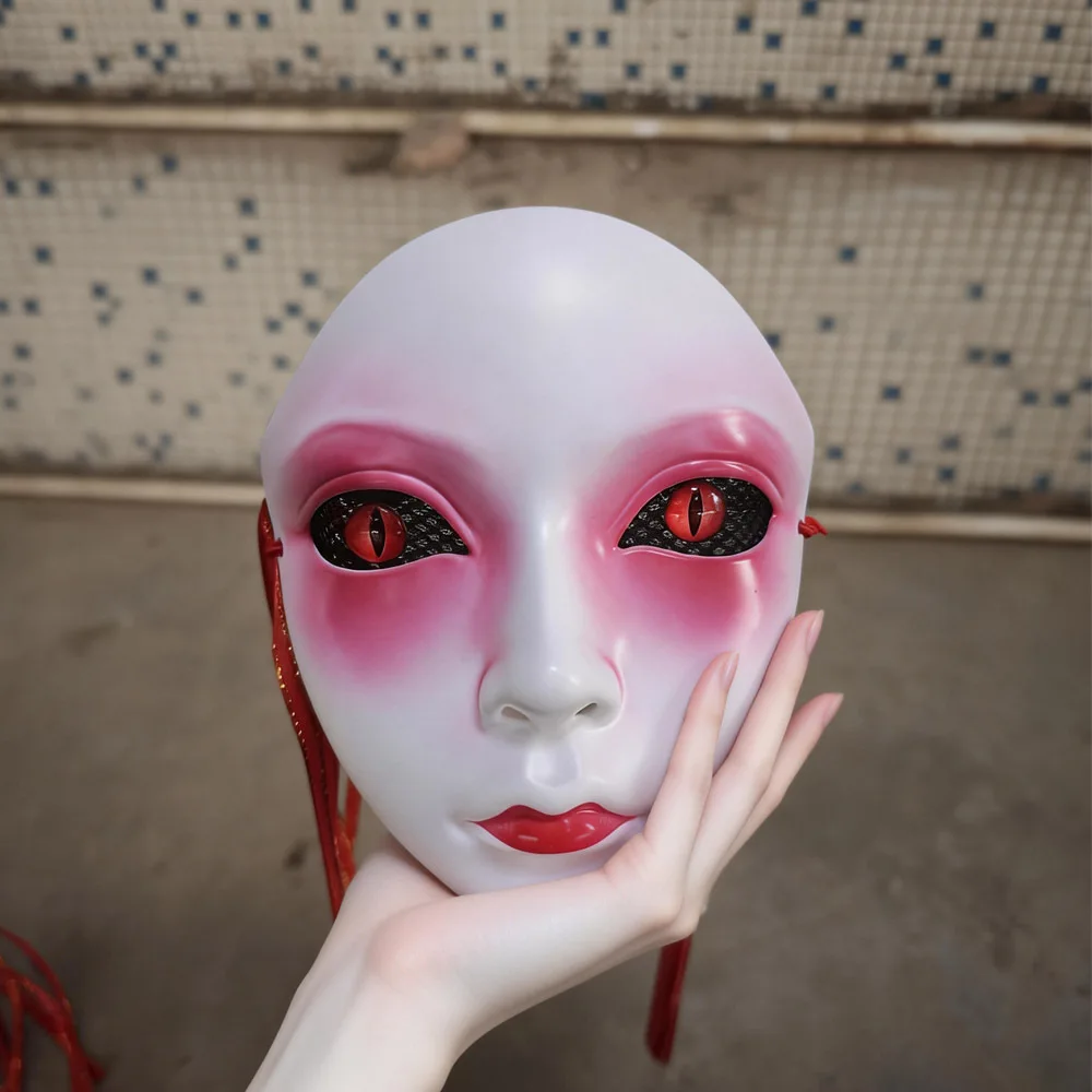Handicrafts Full Face Mask For Live Streaming Party Cosplay Movie Costume Masquerade Prop Halloween Chrismas ABS Mysterious