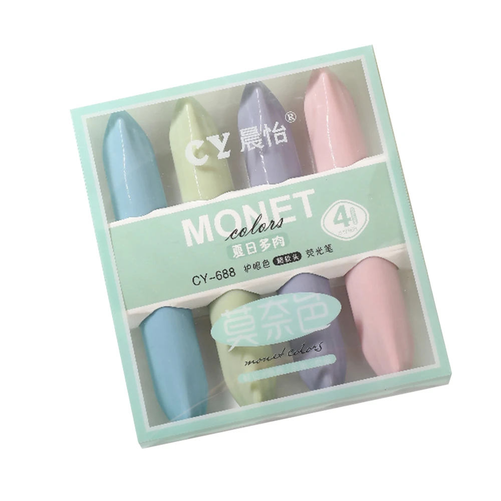 Pastel Highlighters Set, Pastel Highlighters, Art Markers, Pastel Color, Highlighter, Breve Estilo, Presente, 4pcs