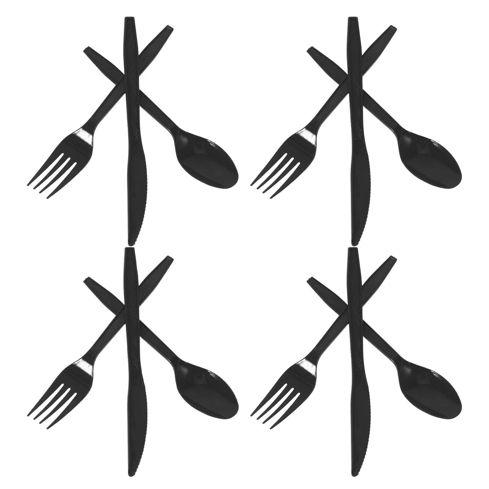 

1 set 1 Set Of Disposable Plastic Cutlery For Party Buffet Wedding Event Mini Spoons Forks Dessert Tasting Utensils