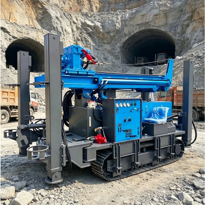Customized Well Drilling Rig 600m Pneumatic Deep Well Drilling Efficient Crawler Mounted Hydraulic Water Well Drilling Machine