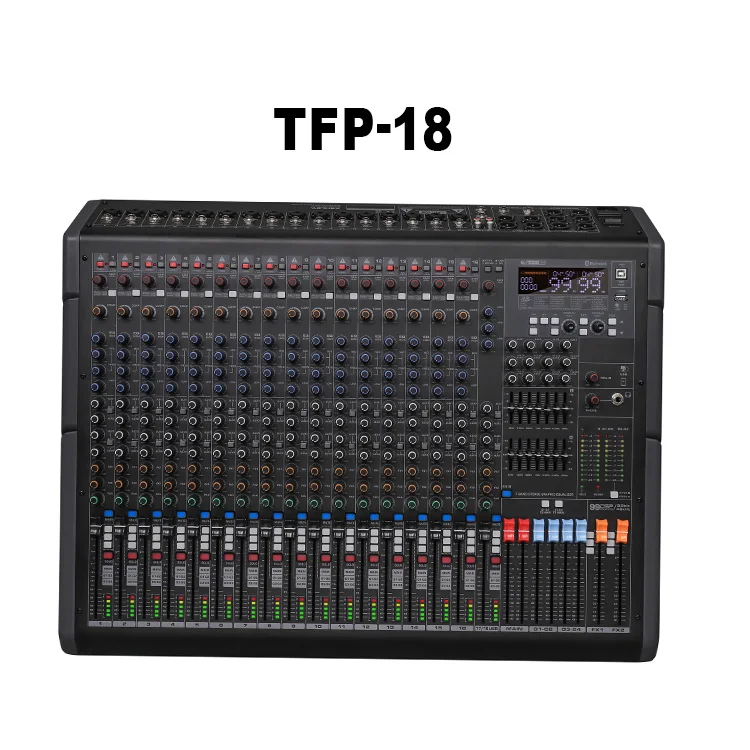 Factory Hot Selling TFP Series TFP-18 Professional 16 Channel Controller Audio Console Mixer Mixing Console