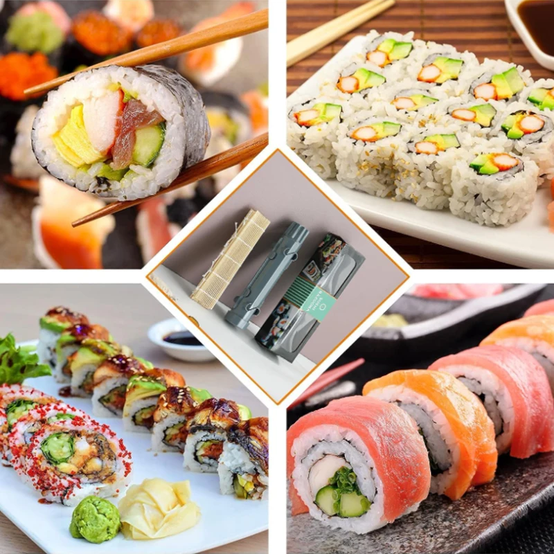 1PCS Sushi Tools,Sushi Kit with Bamboo Sushi Rolling Mat for Beginner,Home DIY Sushi Making Mold Set for Vegetable Meat Roll image 4