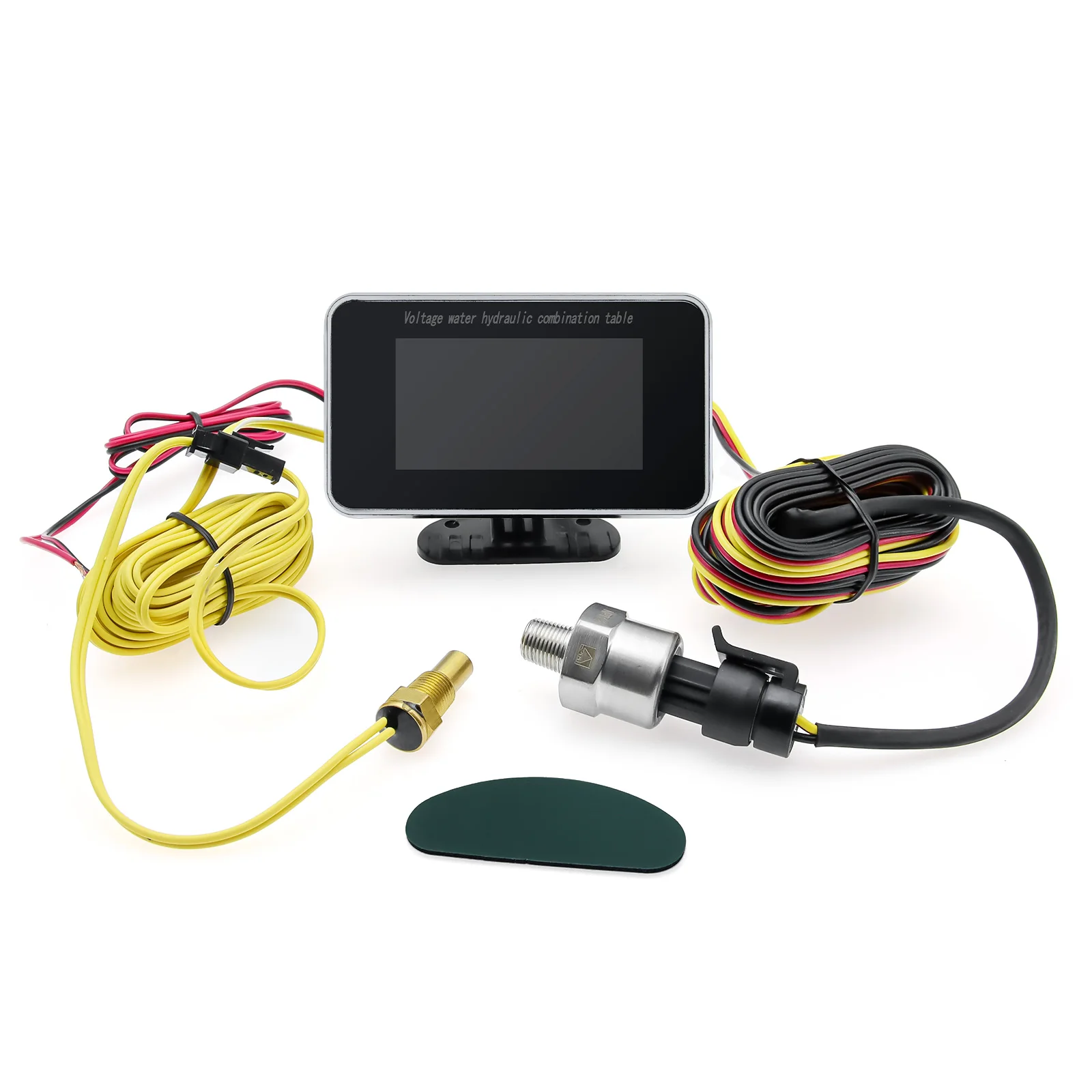 Universal Auto 3 IN 1 LCD Lkw Auto Öl Manometer Voltmeter Wasser Temp Messgeräte Kombination Tisch Mit Sensoren 12 v/24 v – Detail 15